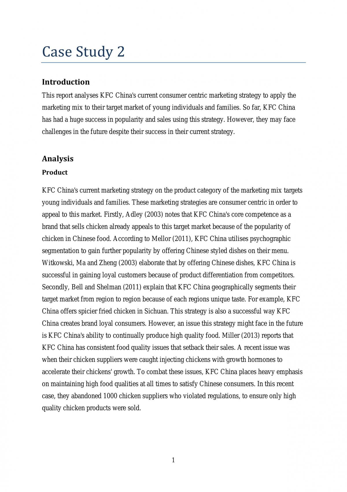 BUSS1001 Case Study 2 - Page 1