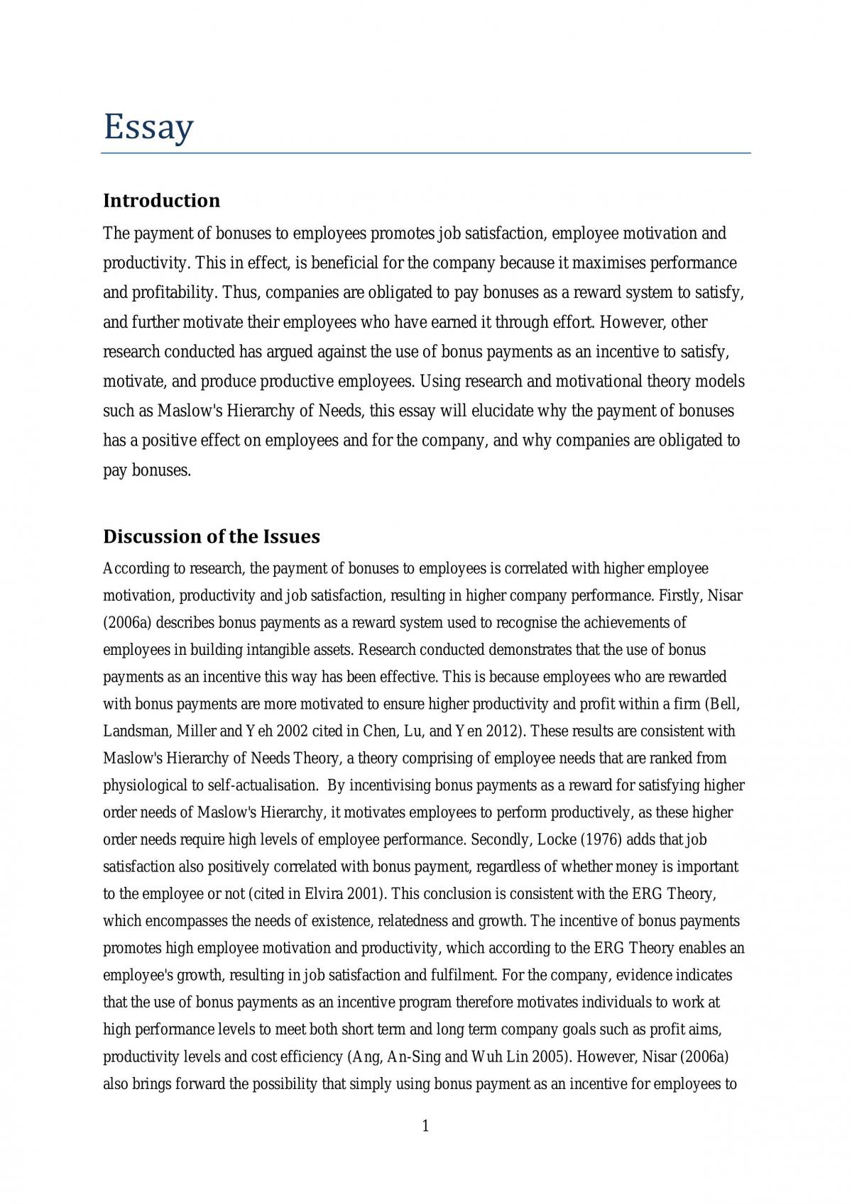 BUSS1001 Essay - Page 1