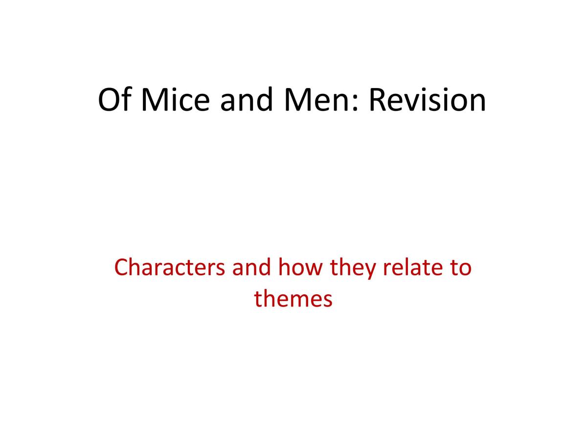 GCSE Of Mice and Men and Inspector Calls notes- AQA | English ...