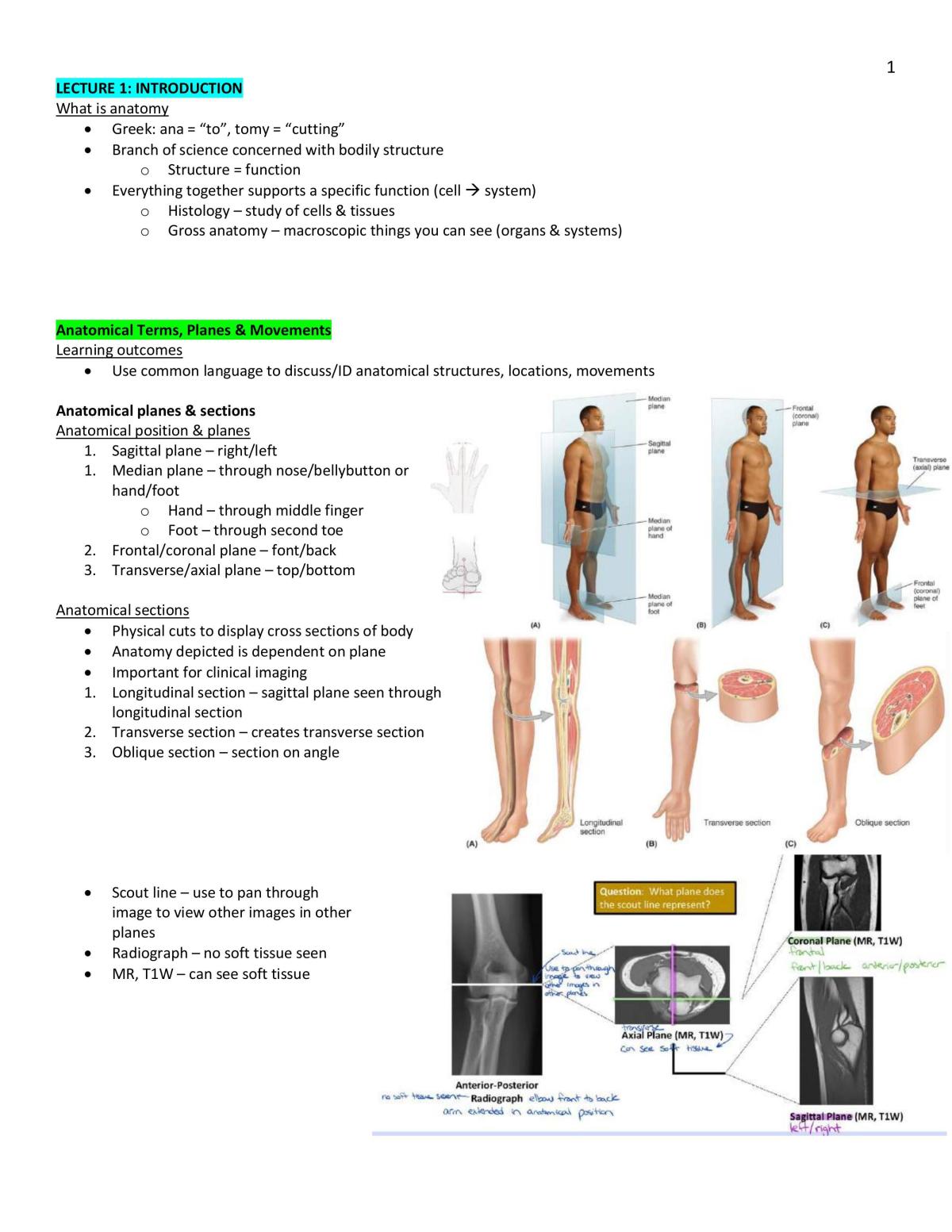 Health Science 2300 Notes - Page 1