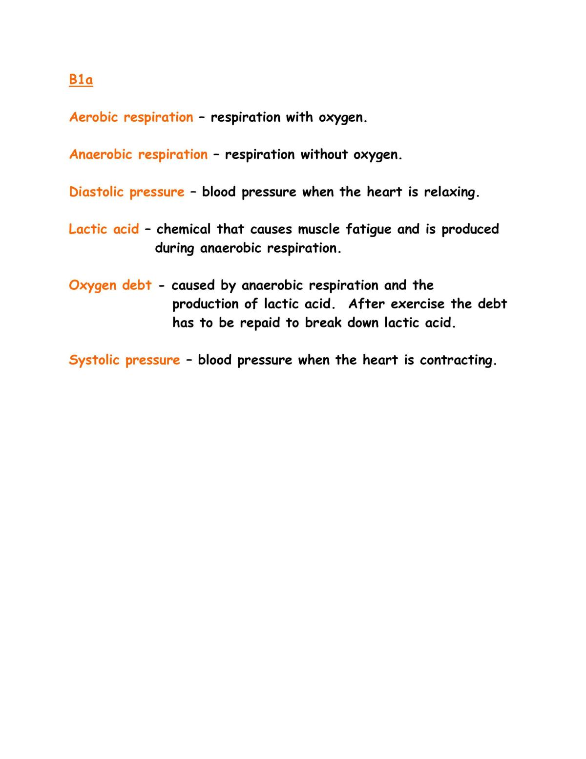 Biology notes- GCSE, OCR  - Page 1