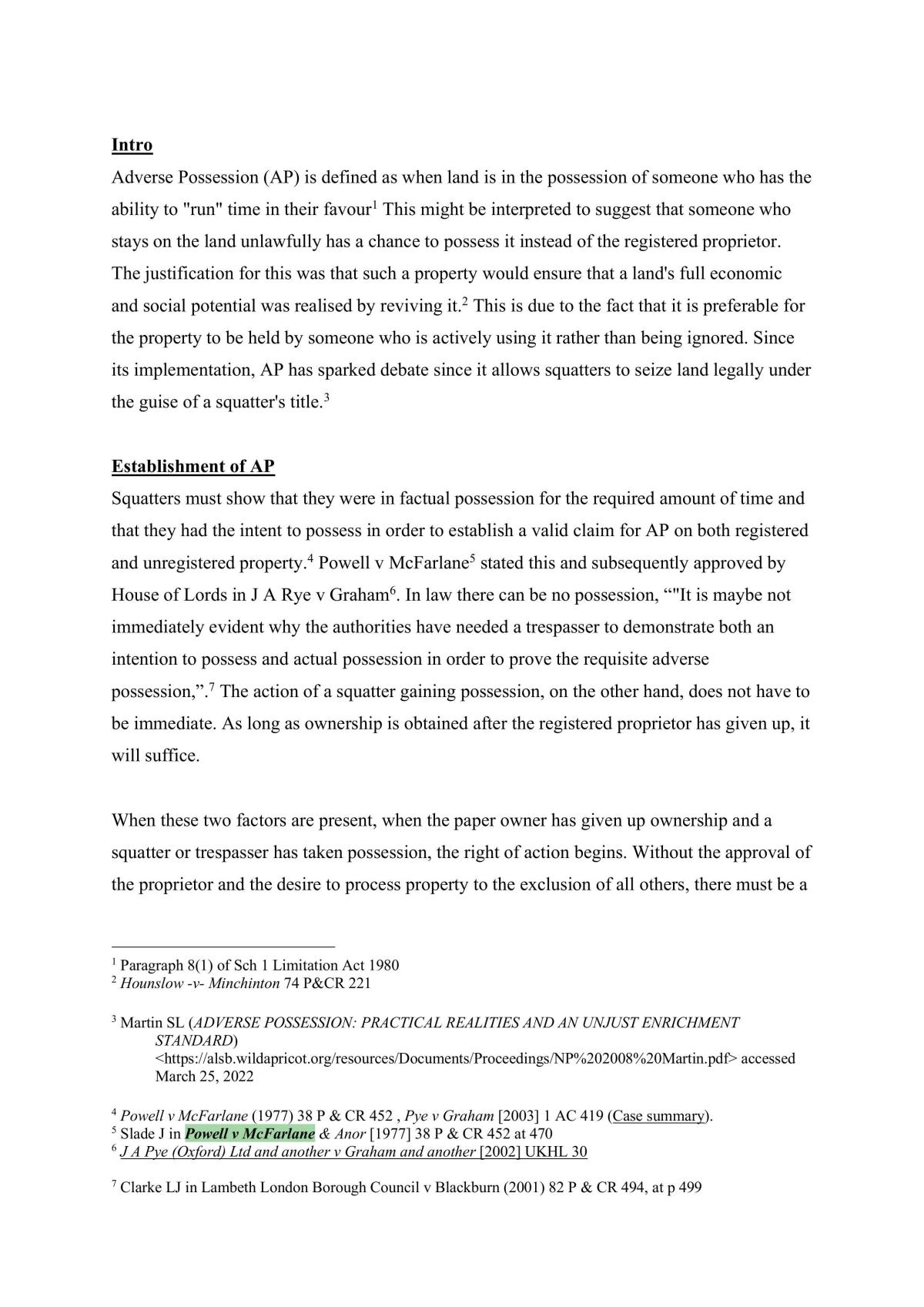 Coursework Question - Page 1