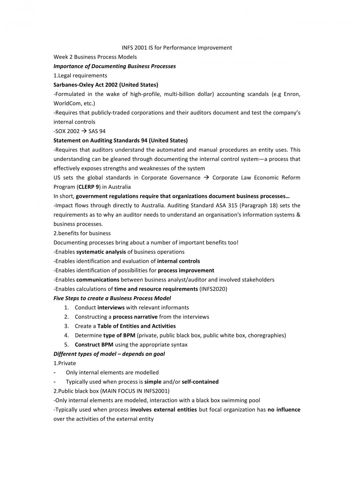 INFS2000 Final Notes - Page 1