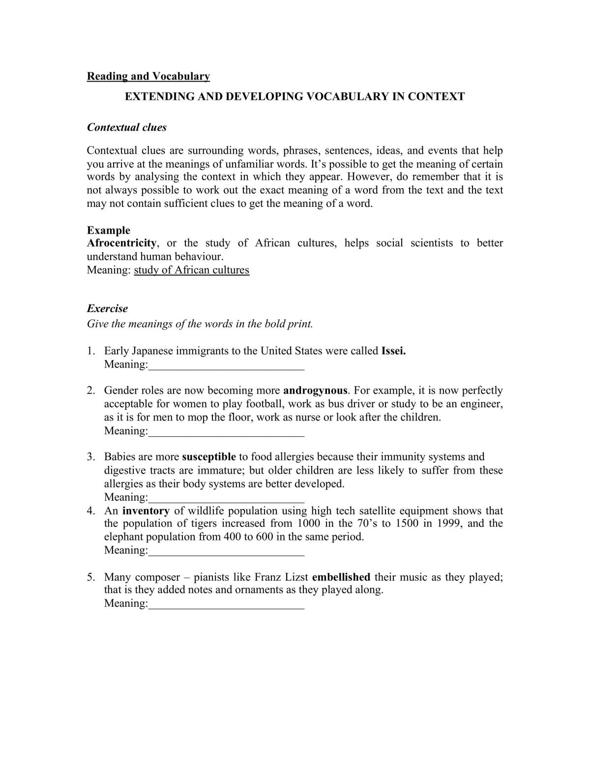 Essential English Notes - Page 1