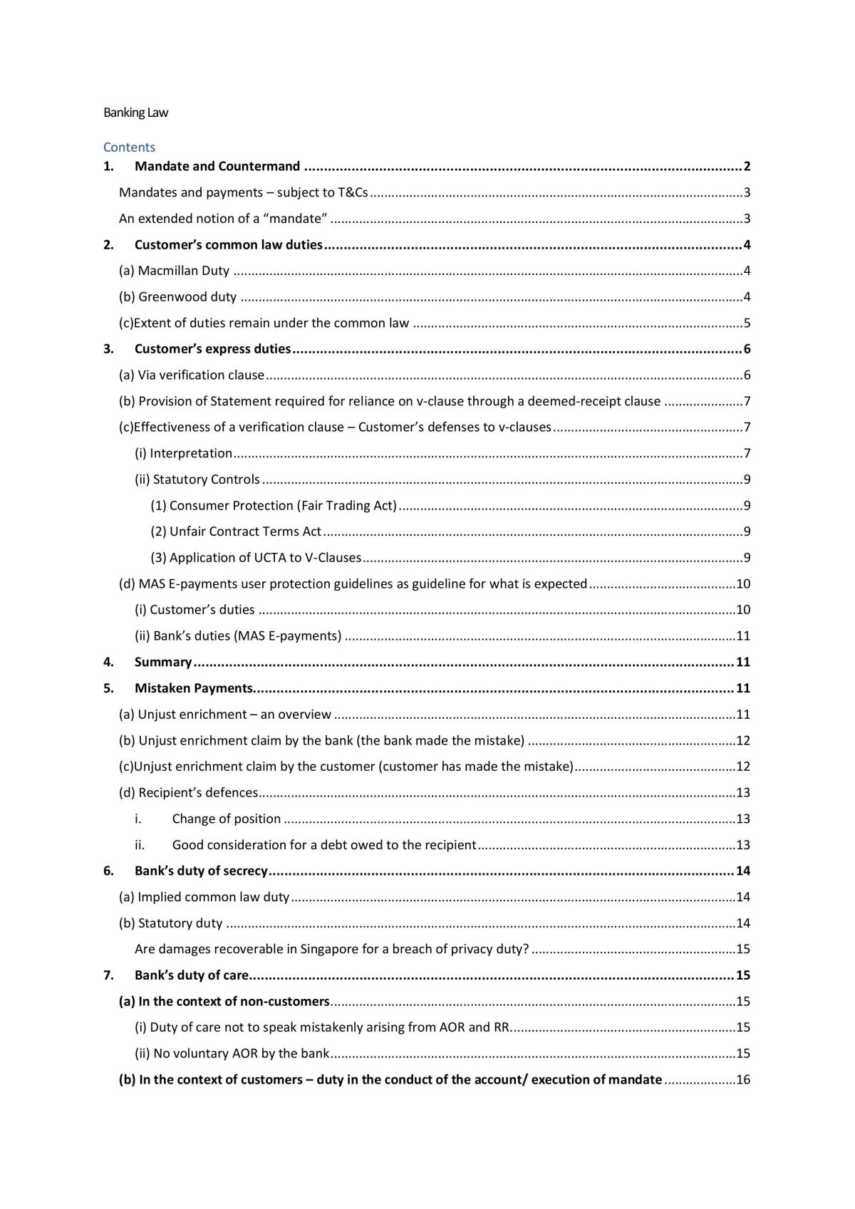 Corporate Banking notes - Page 1