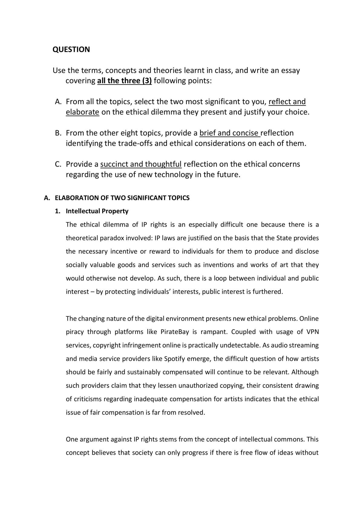 COR3301 - Final Essay - Page 1