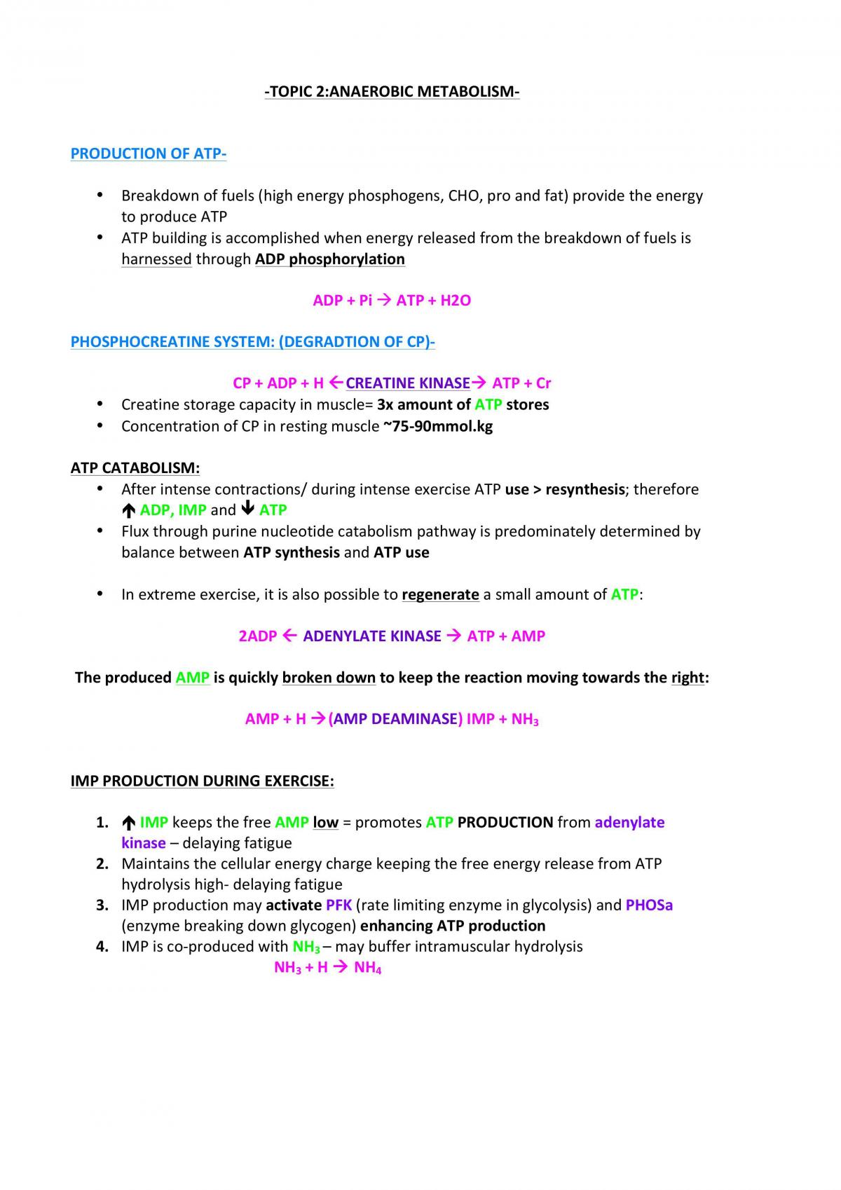 HSE303 Summary Notes - Page 1