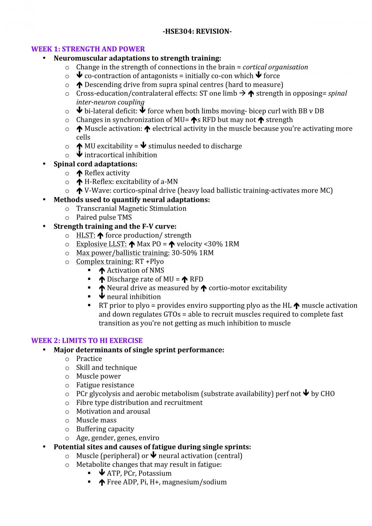 HSE304 Summary Notes - Page 1