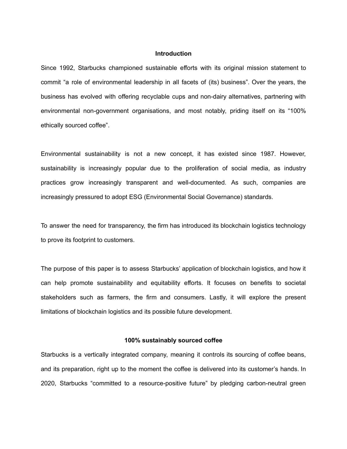 CC0002 Team Assignment Paper on Blockchain - Page 1