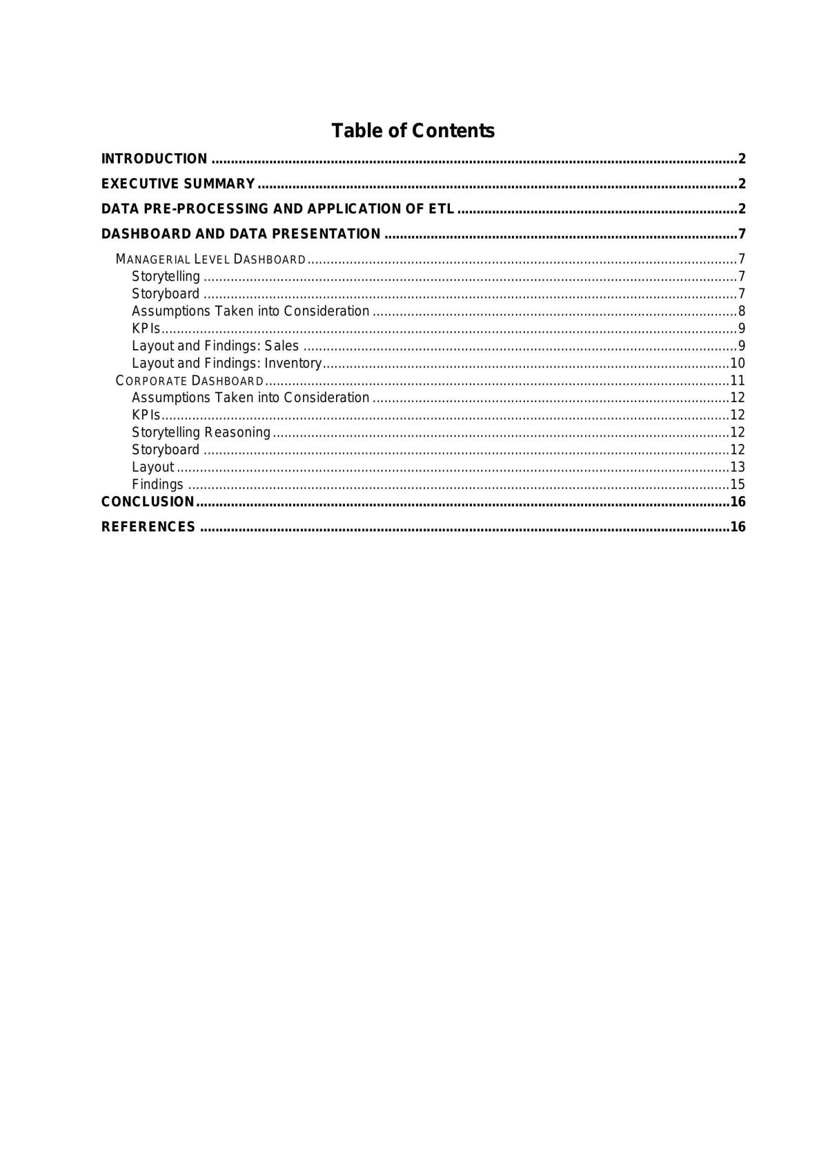 Data Visualisation Report - Page 1
