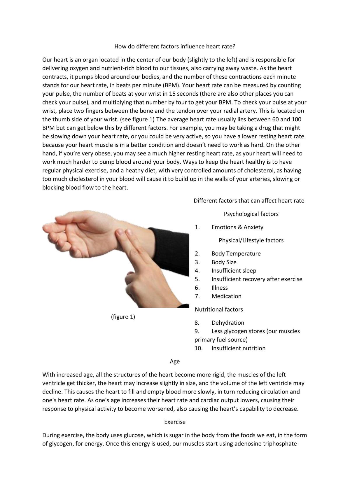 Experimental Design on heart rate - Page 1