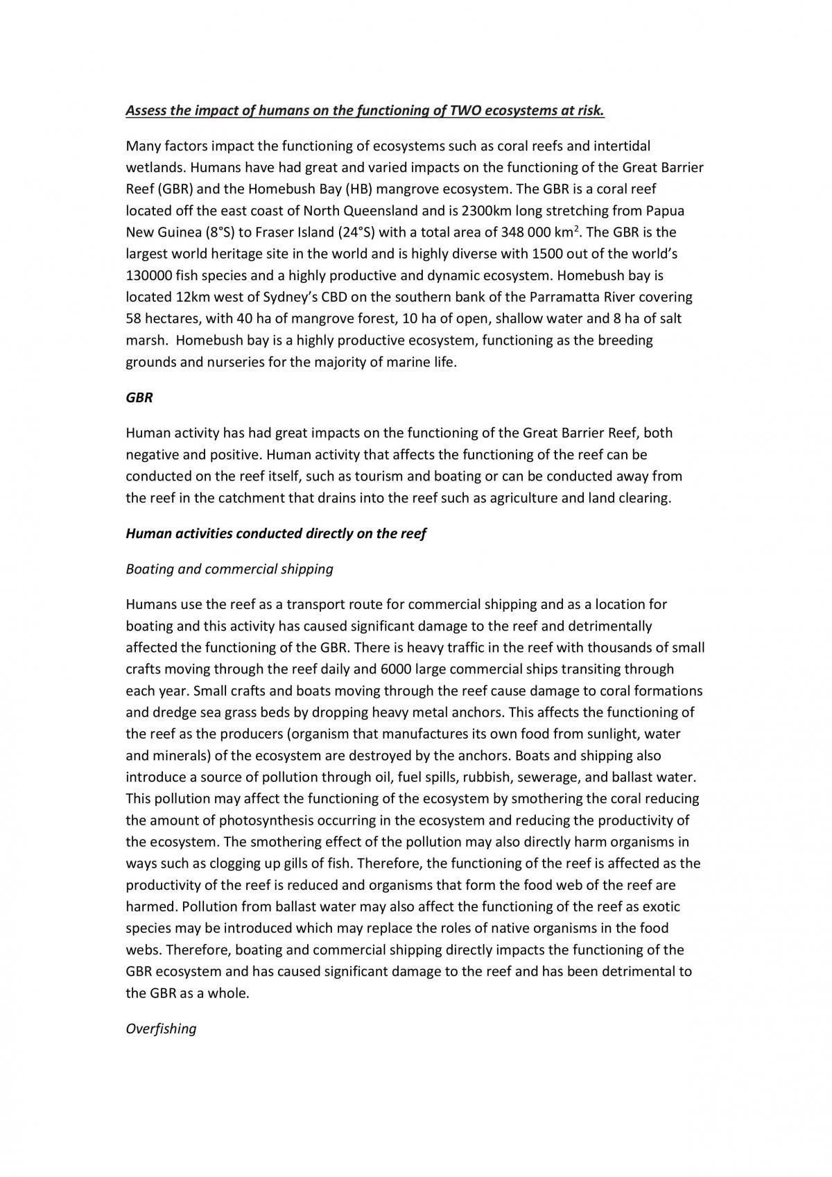 Ecosystem and Tourism - Page 1