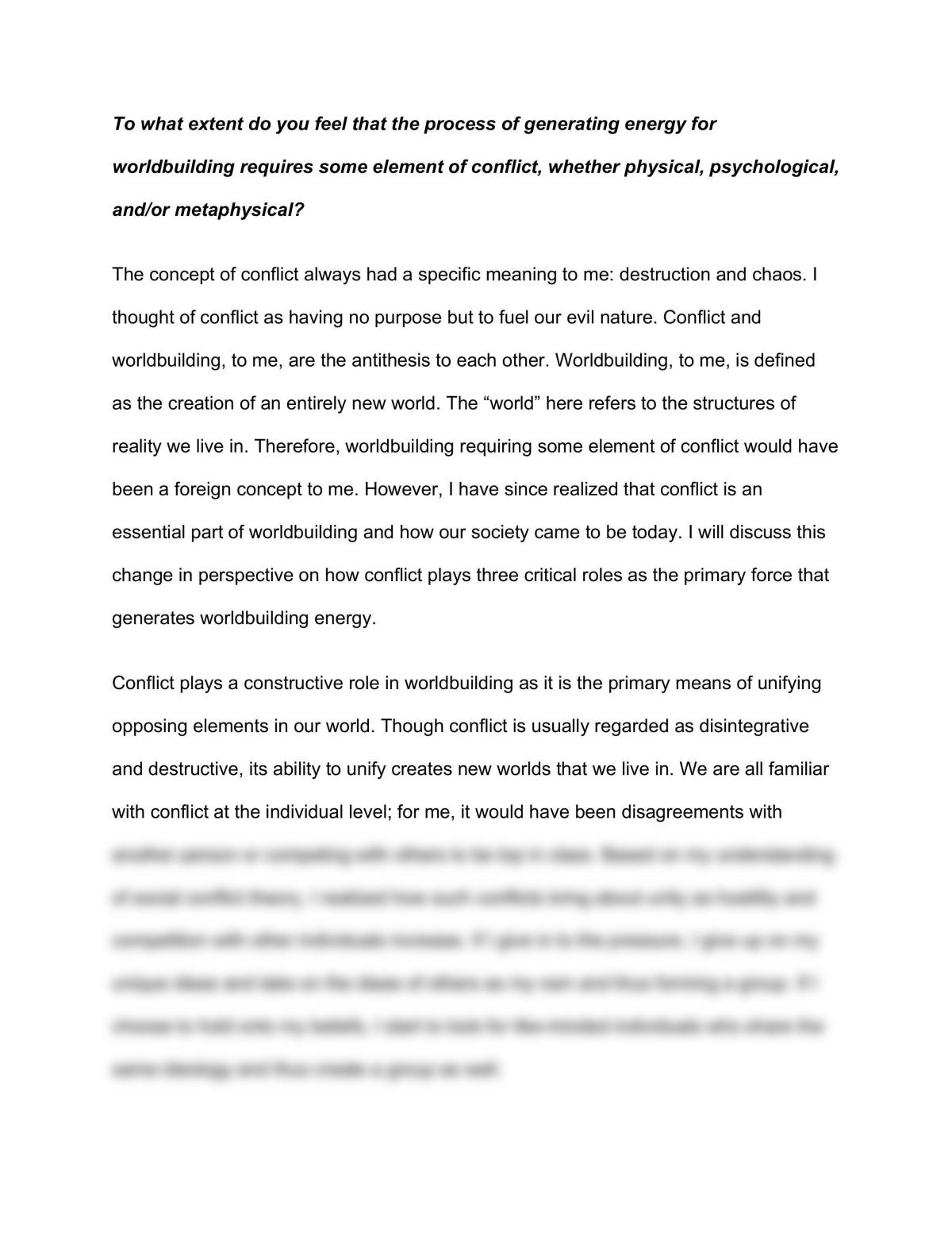 Mid Term Essay  - Page 1