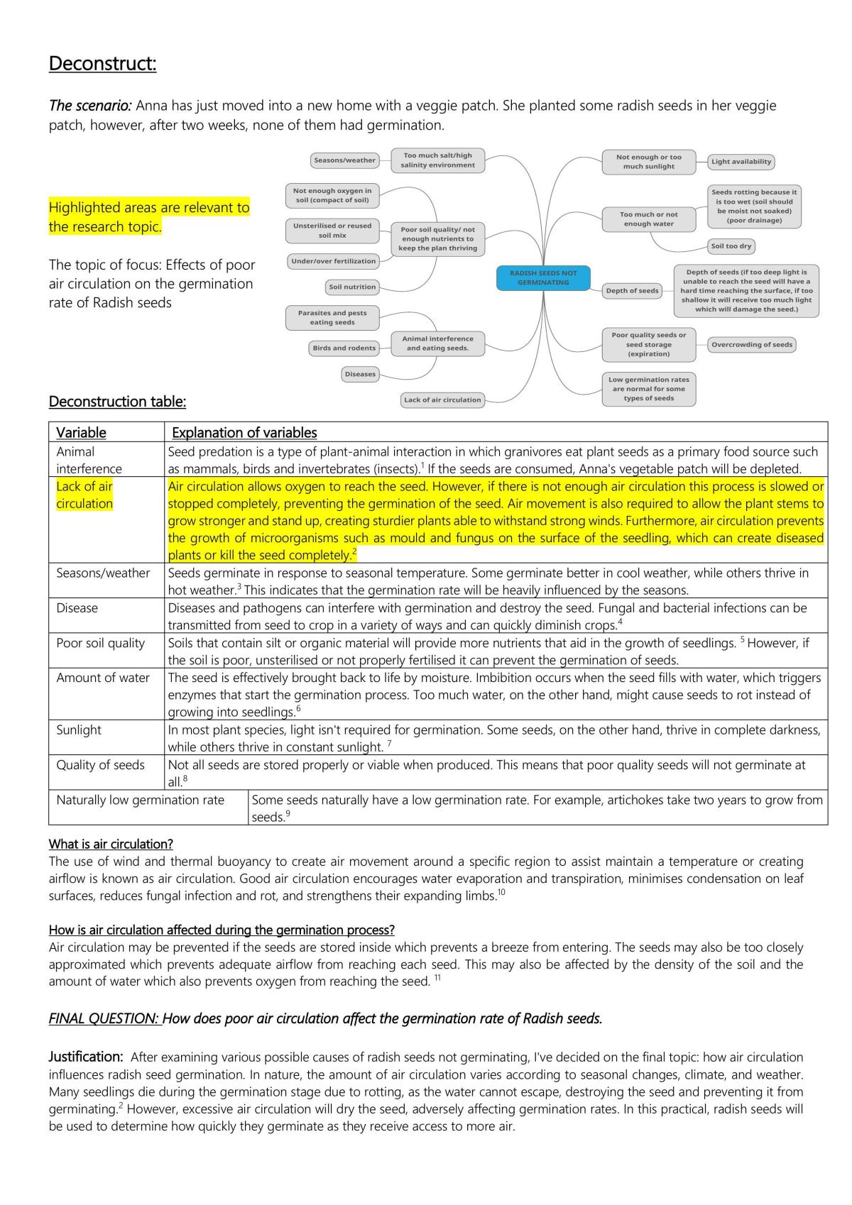 Design and Deconstruct (Seed Germination) - Page 1