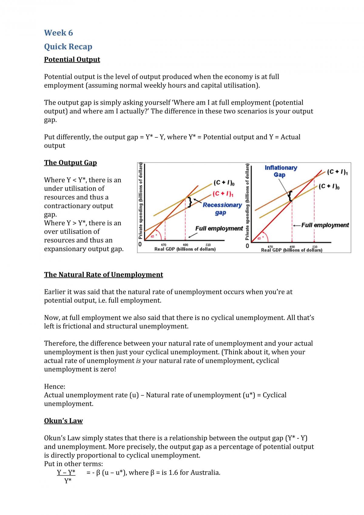 ECON 1102 week 6-12 study notes - Page 1