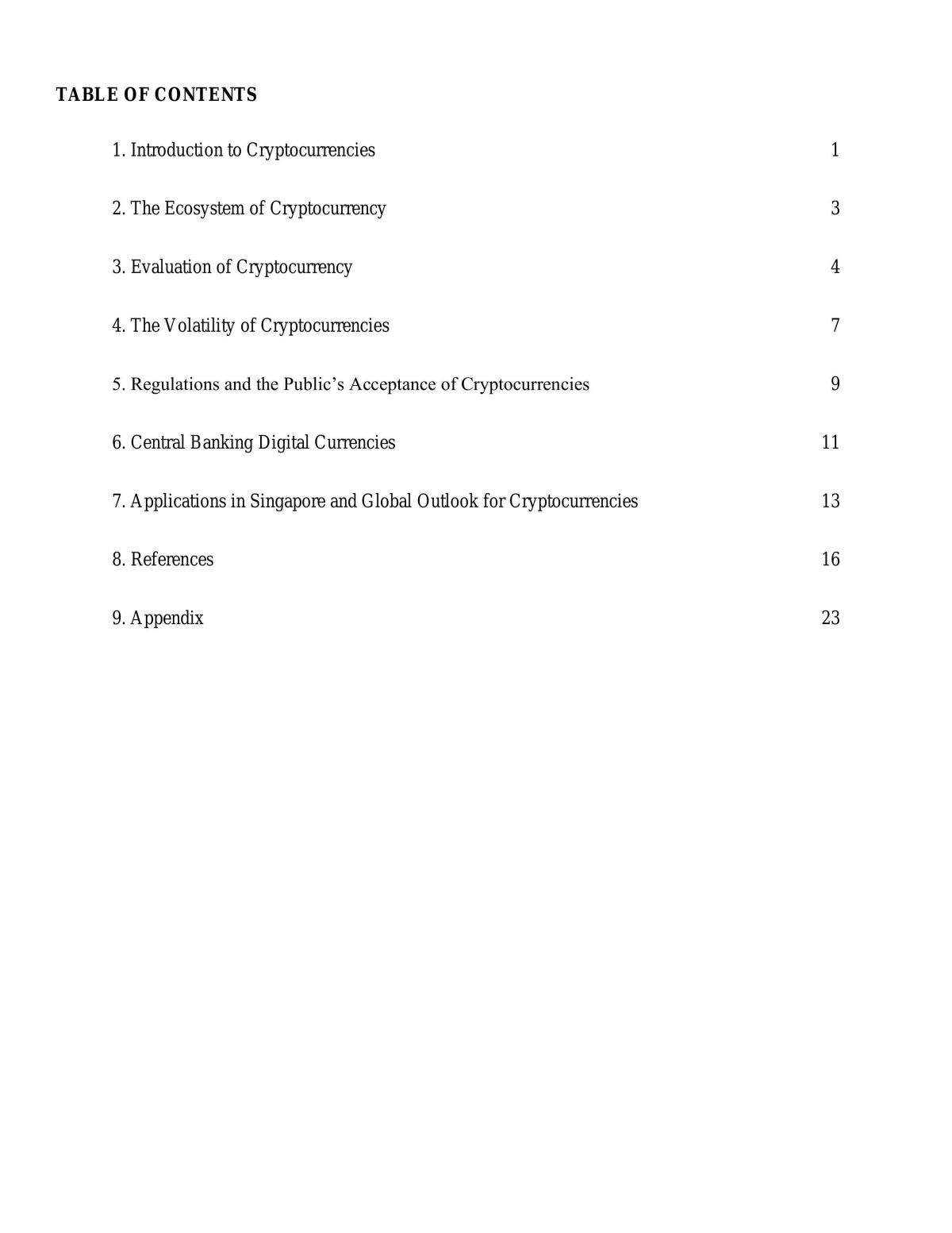 FIN3703 - Cryptocurrency Report - Page 1
