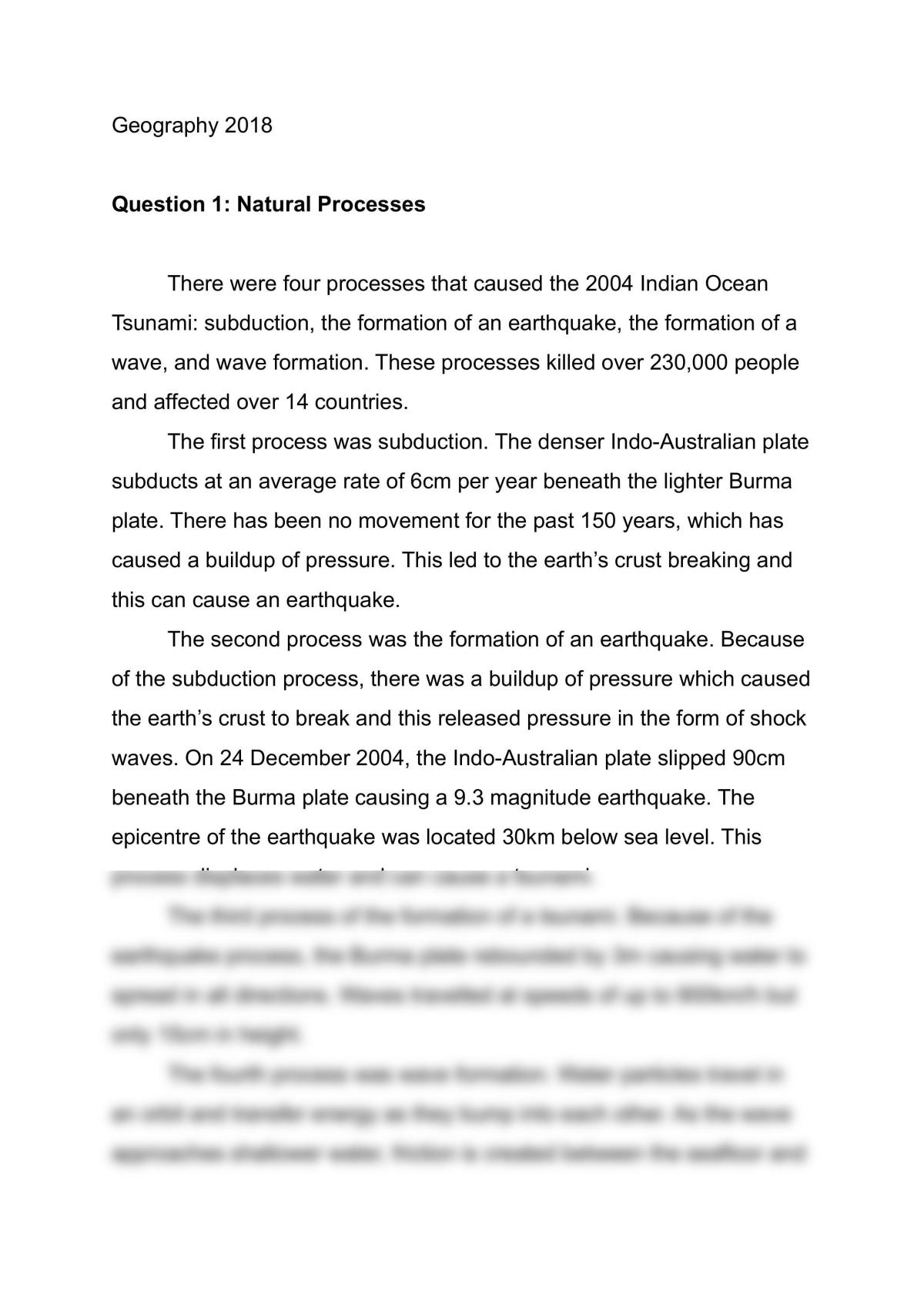 Geography 1.1 2004 Indian Ocean Tsunami - Page 1
