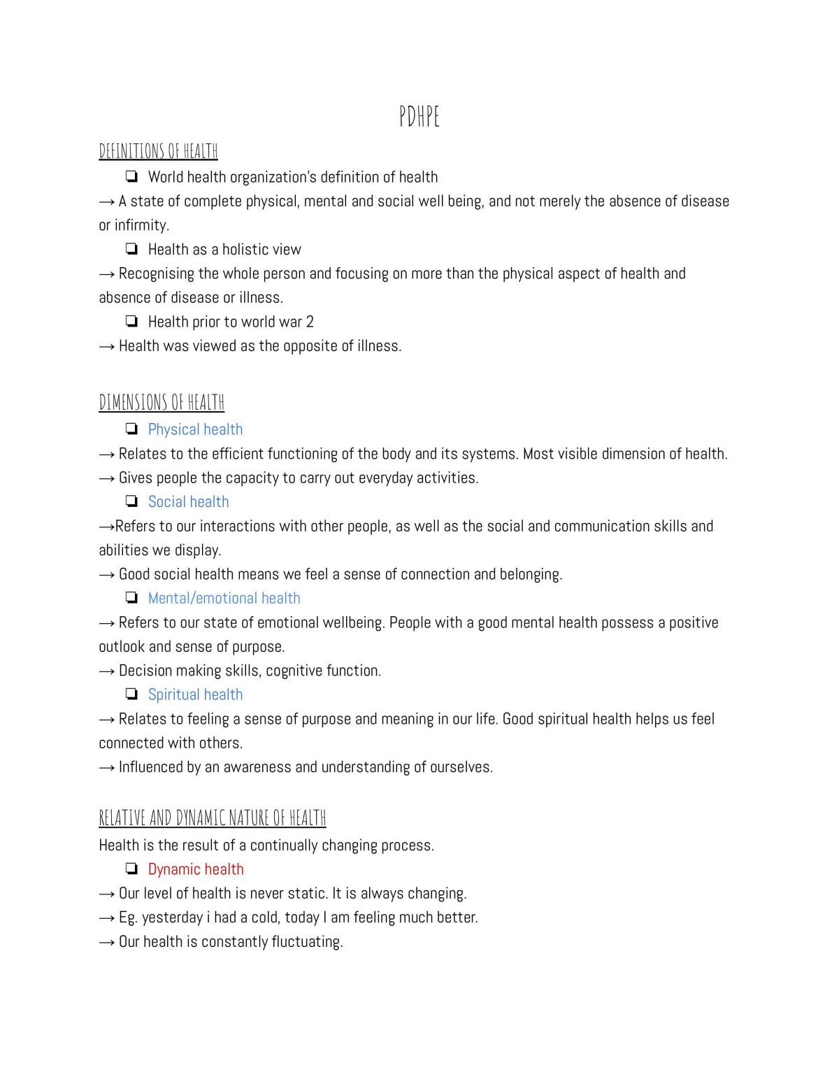 YR11 complete study notes. Module 1 - module 4 - Page 1