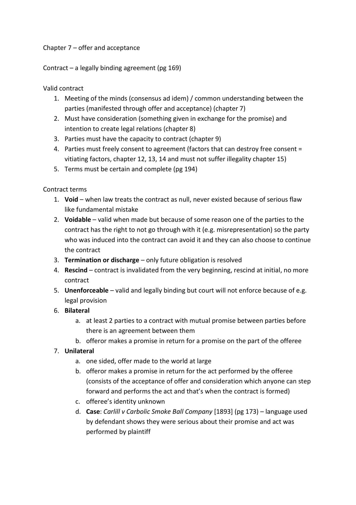 BLAW notes for finals - Page 1