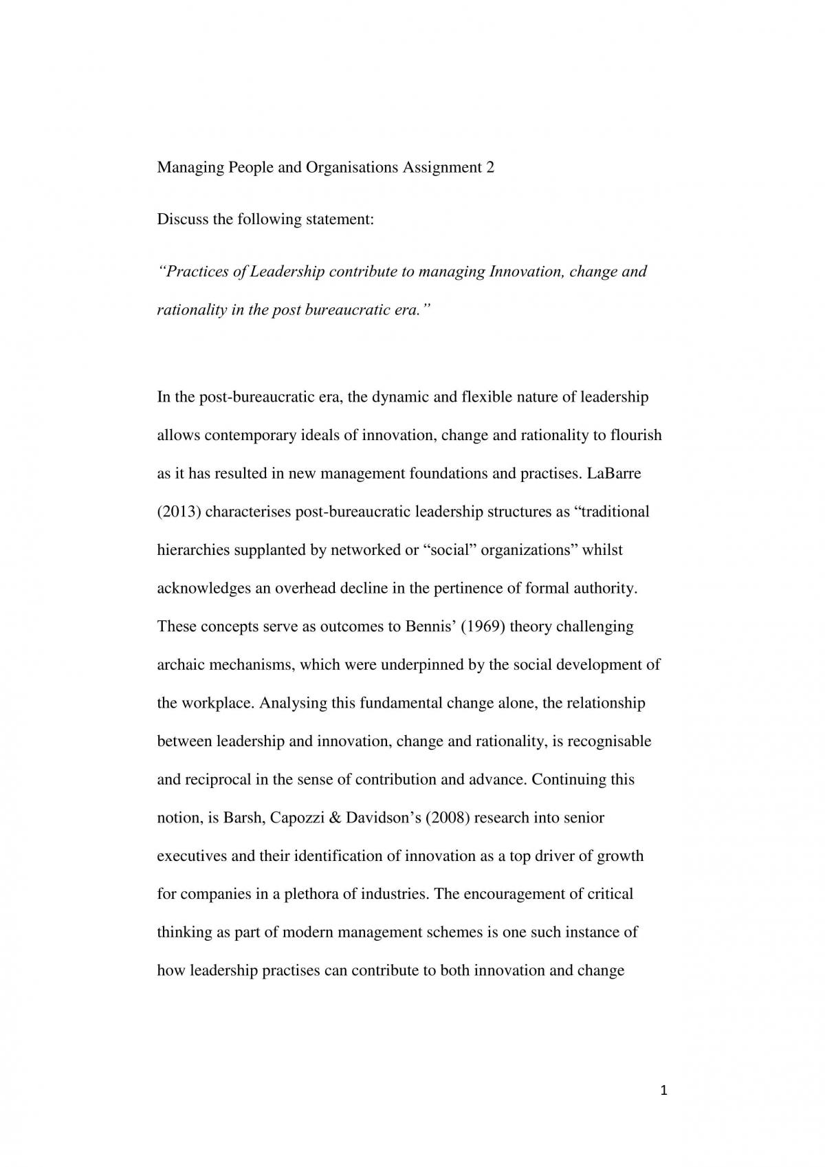 Second MPO assignment - Highest mark in the course. - Page 1
