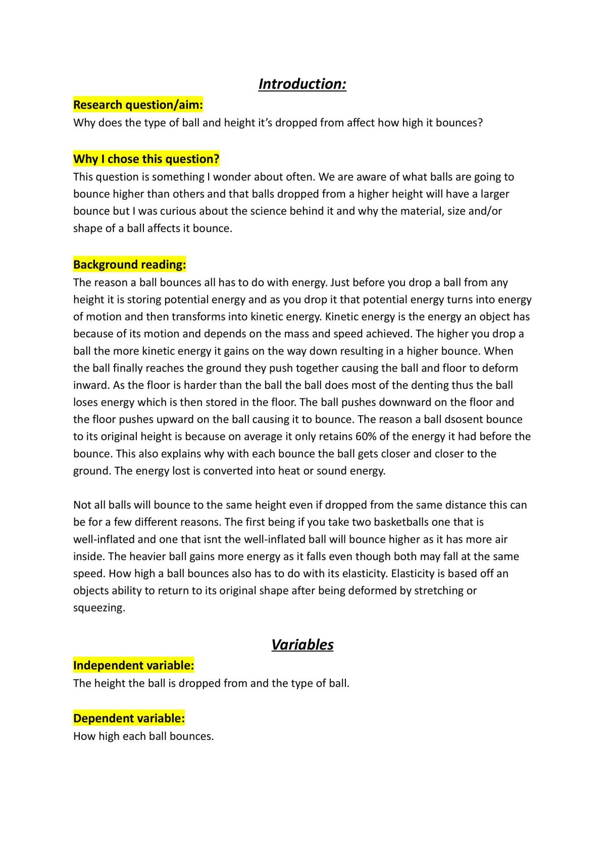 Why does the type of ball and height it’s dropped from affect how high it bounces? - Page 1
