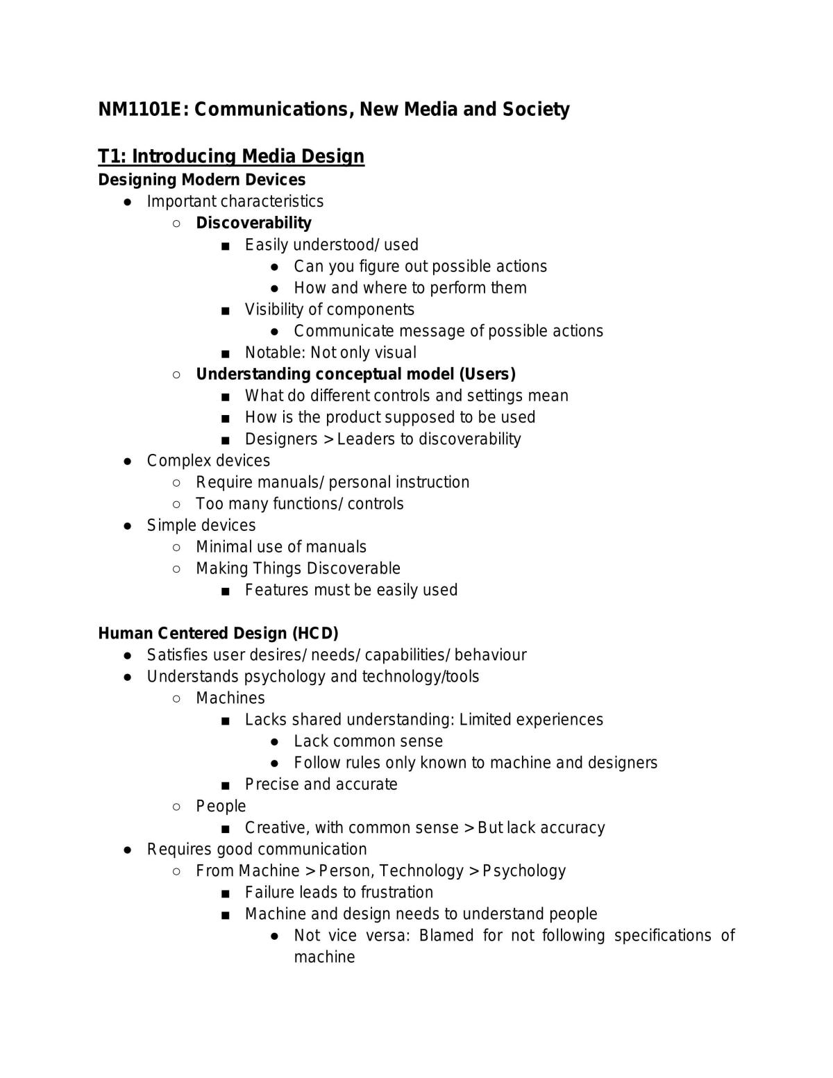 NM1101E - Study Guide - Page 1