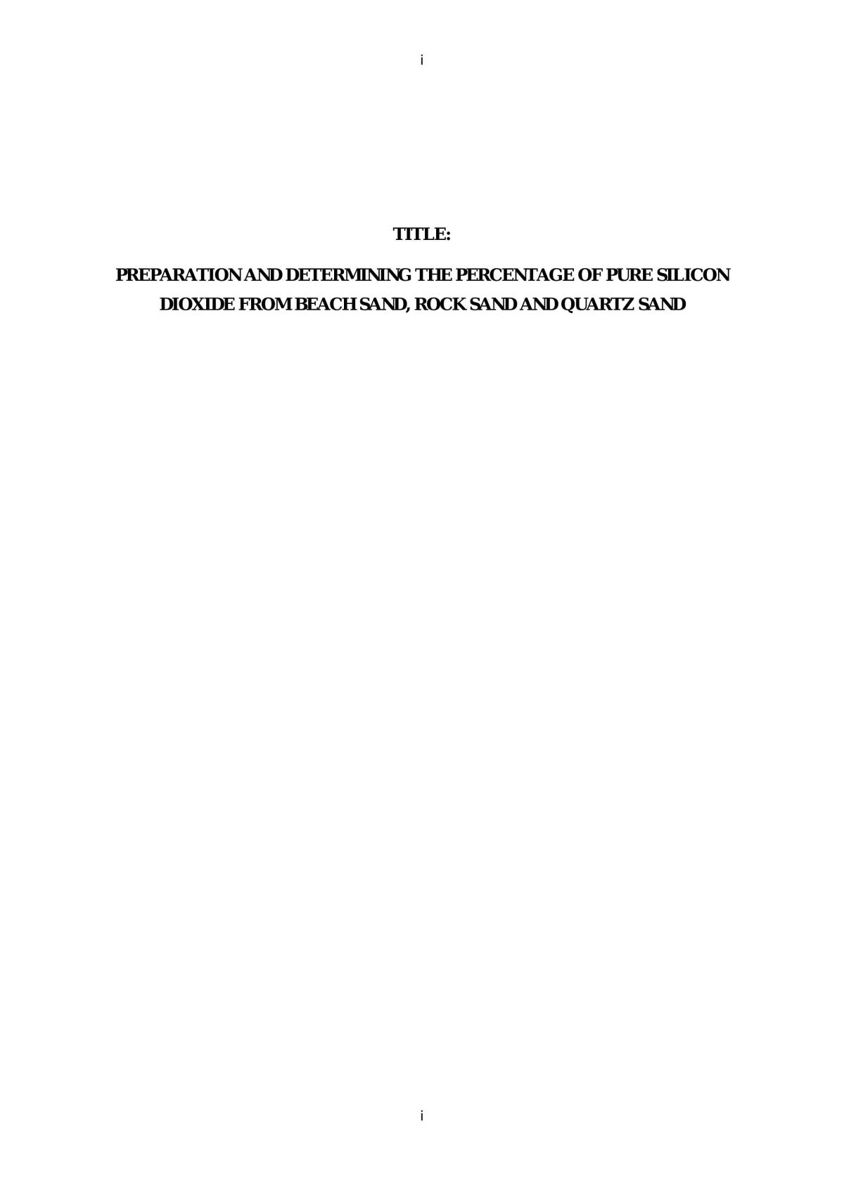 Chemistry final assignment - Page 1