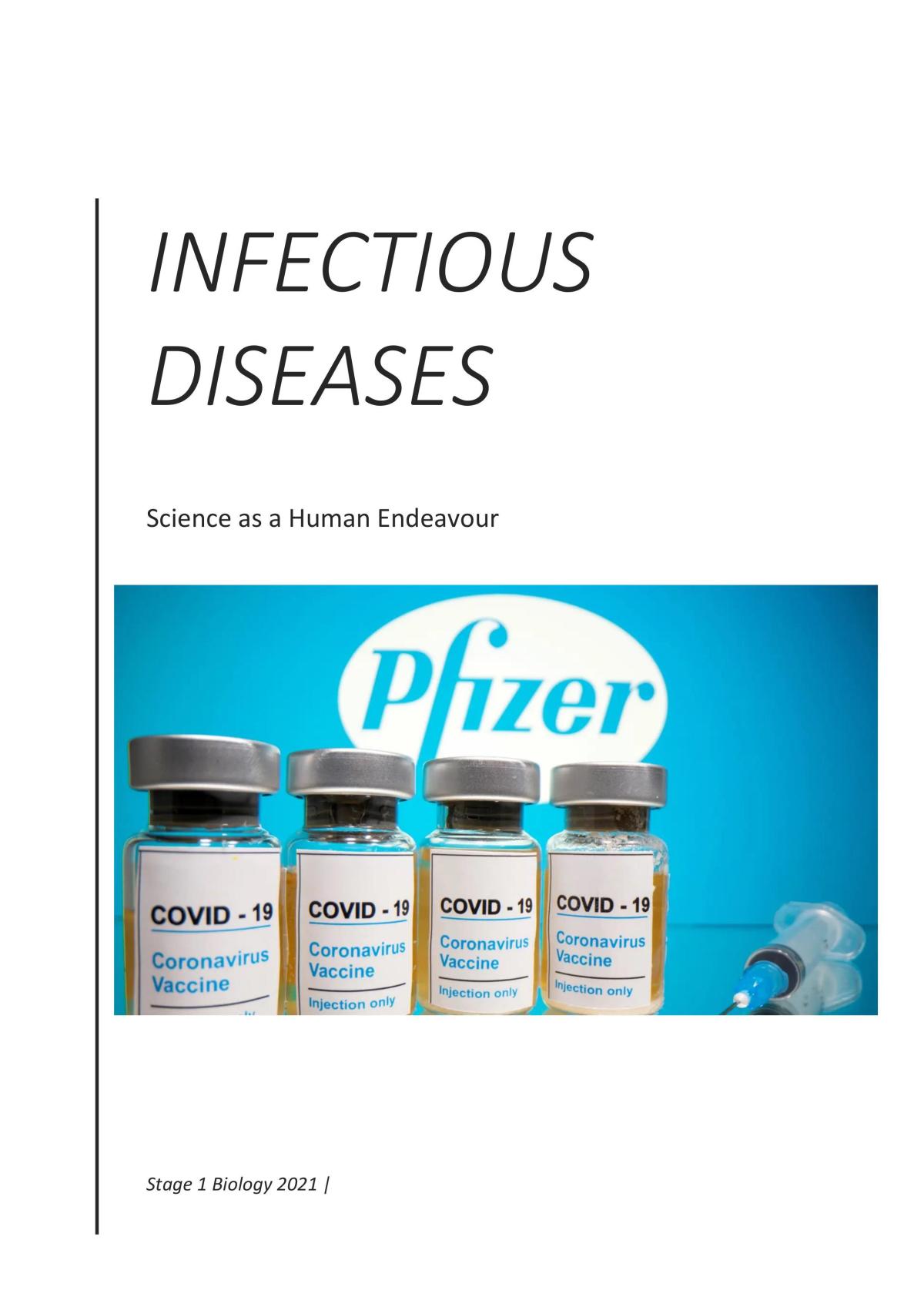 Infectious Diseases SHE Task - Page 1