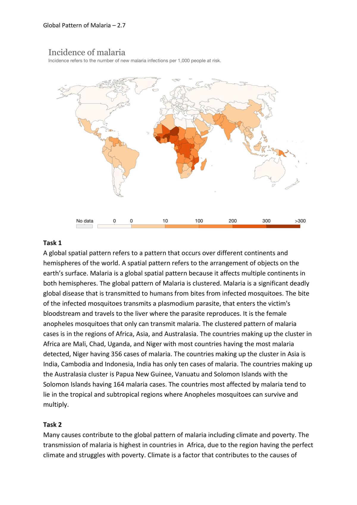 Global Pattern - Malaria  - Page 1