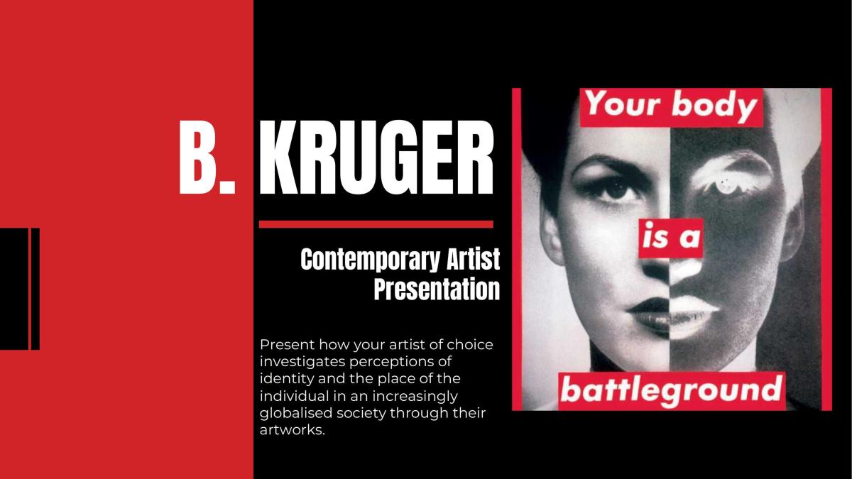 Barbara Kruger Presentation  - Page 1
