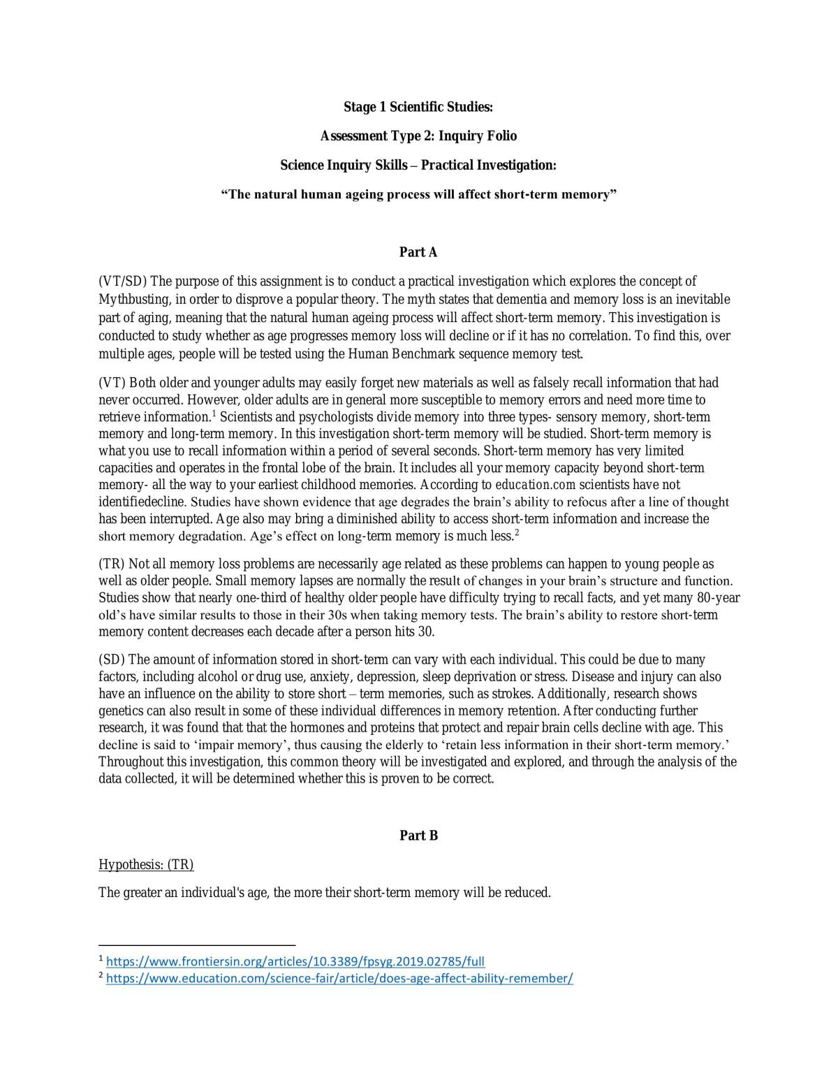 Scientific Studies, AT2, Mythbusters - Page 1