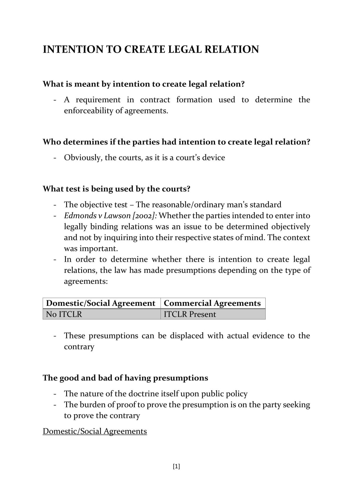 Contract Law - Page 1