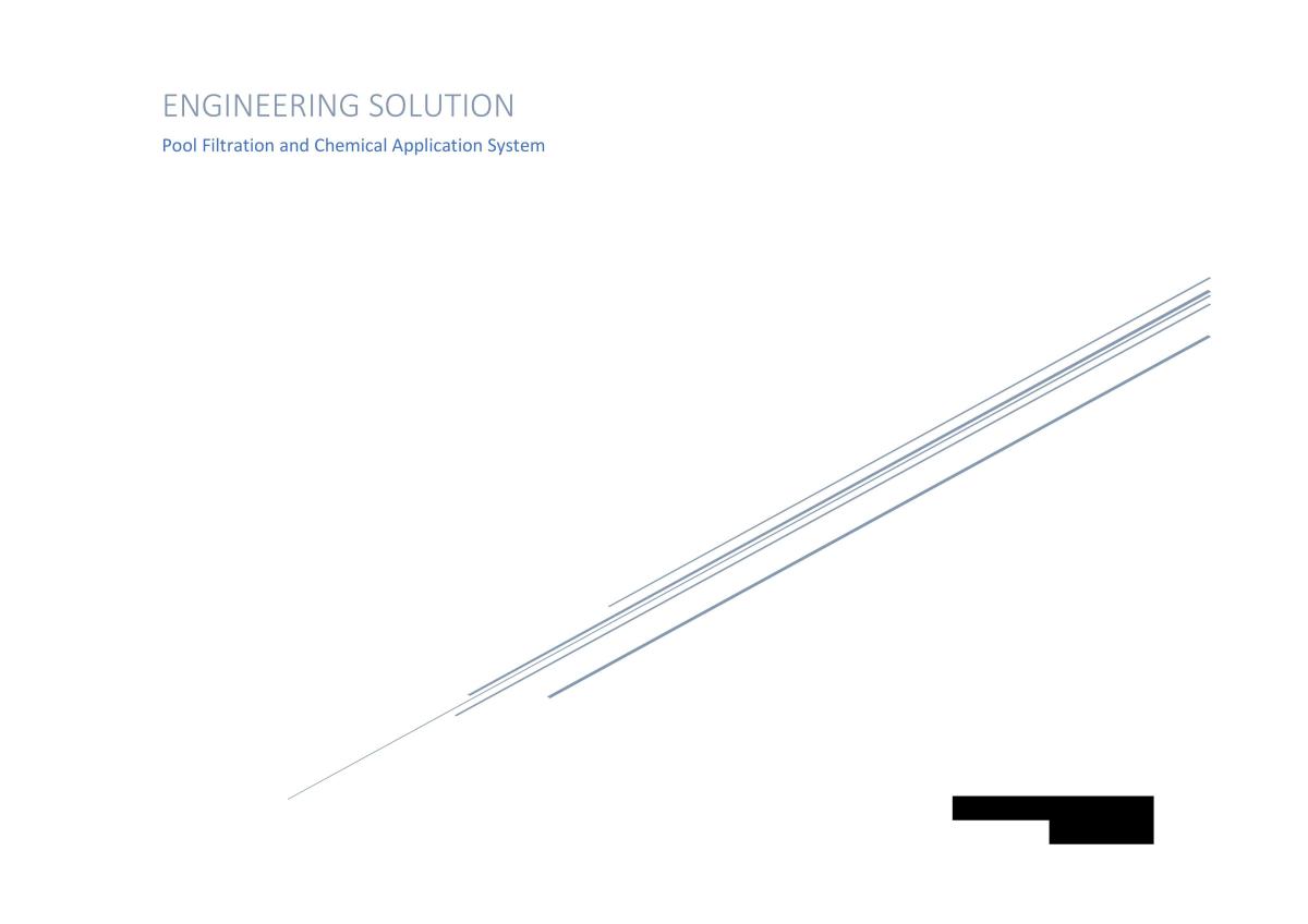 Investigating the Development and Testing of a Pool Filtration and Chemical Dispensing System - Page 1