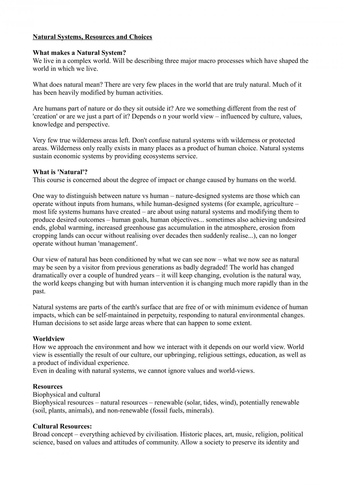 Full Course Notes for Systems Thinking and Practice for Environmental and Agrifood Industries - Page 1