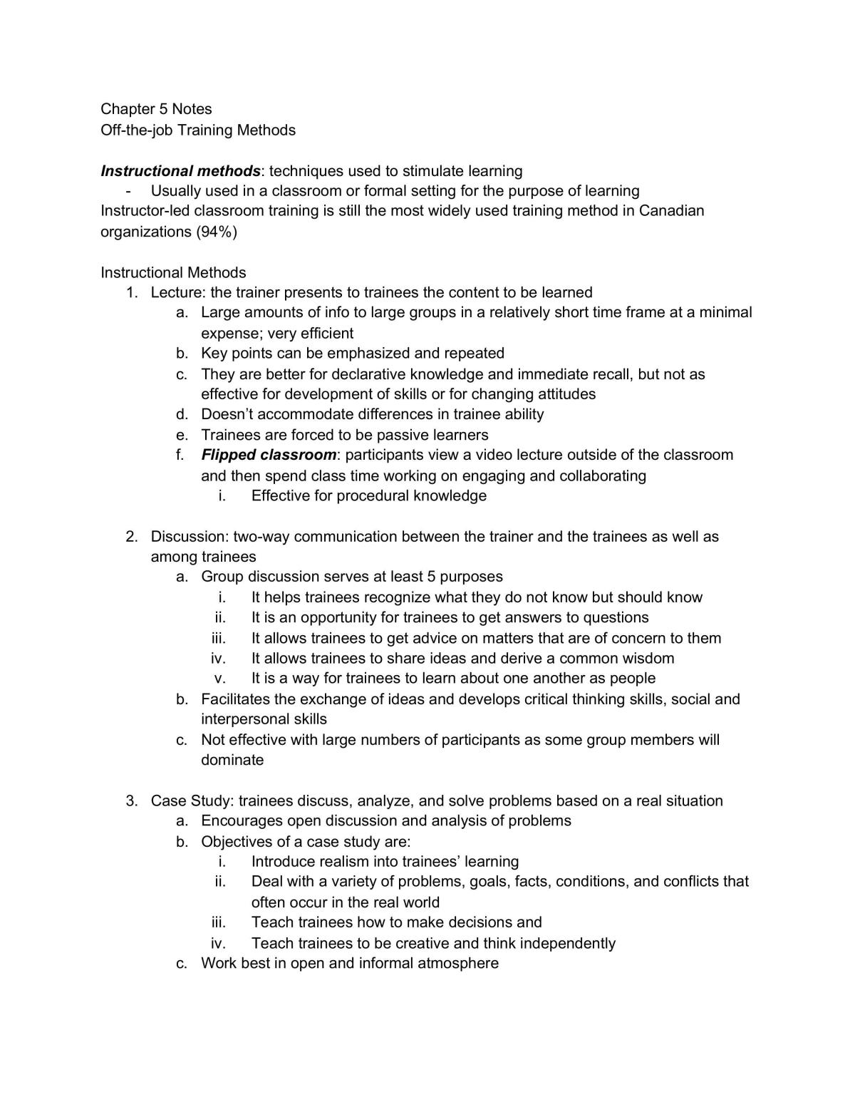 Complete Study Notes - COMM 4BI3 - Page 1