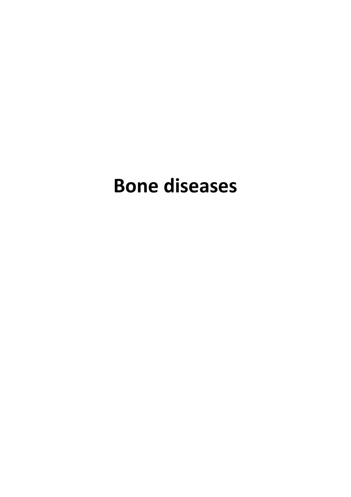 Bone Diseases - Page 1