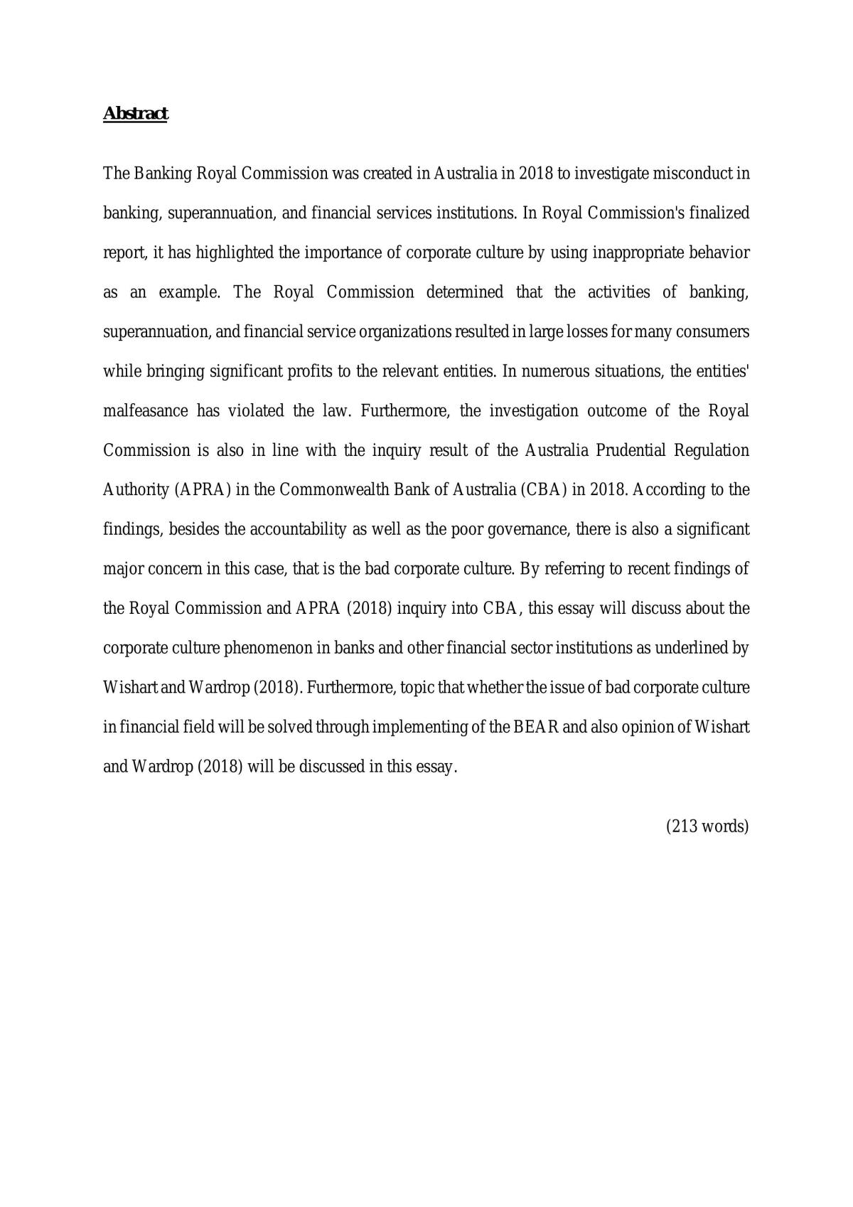 Assessment - Essay  - Page 1