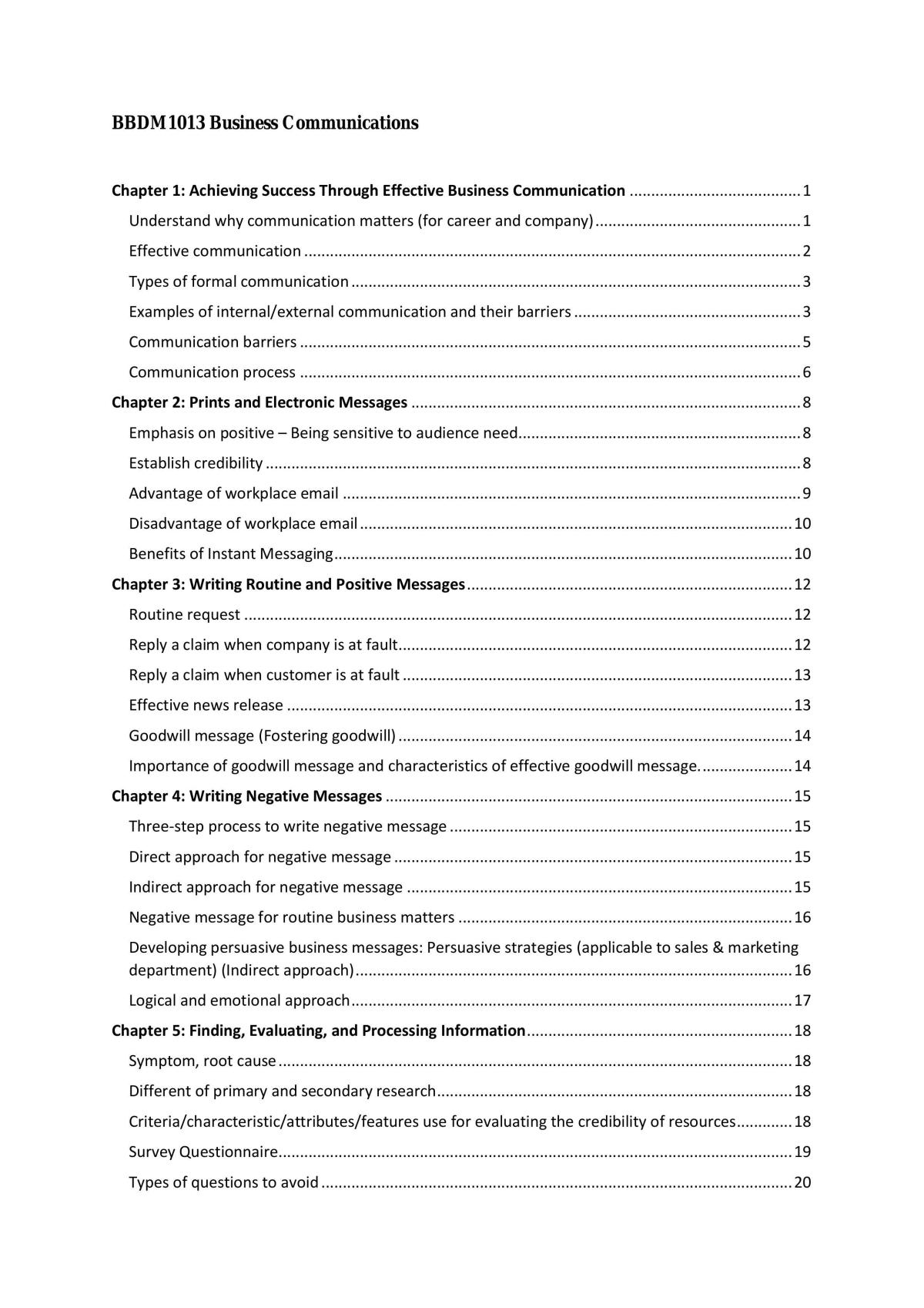 BBDM1013 Full Study Notes - Page 1