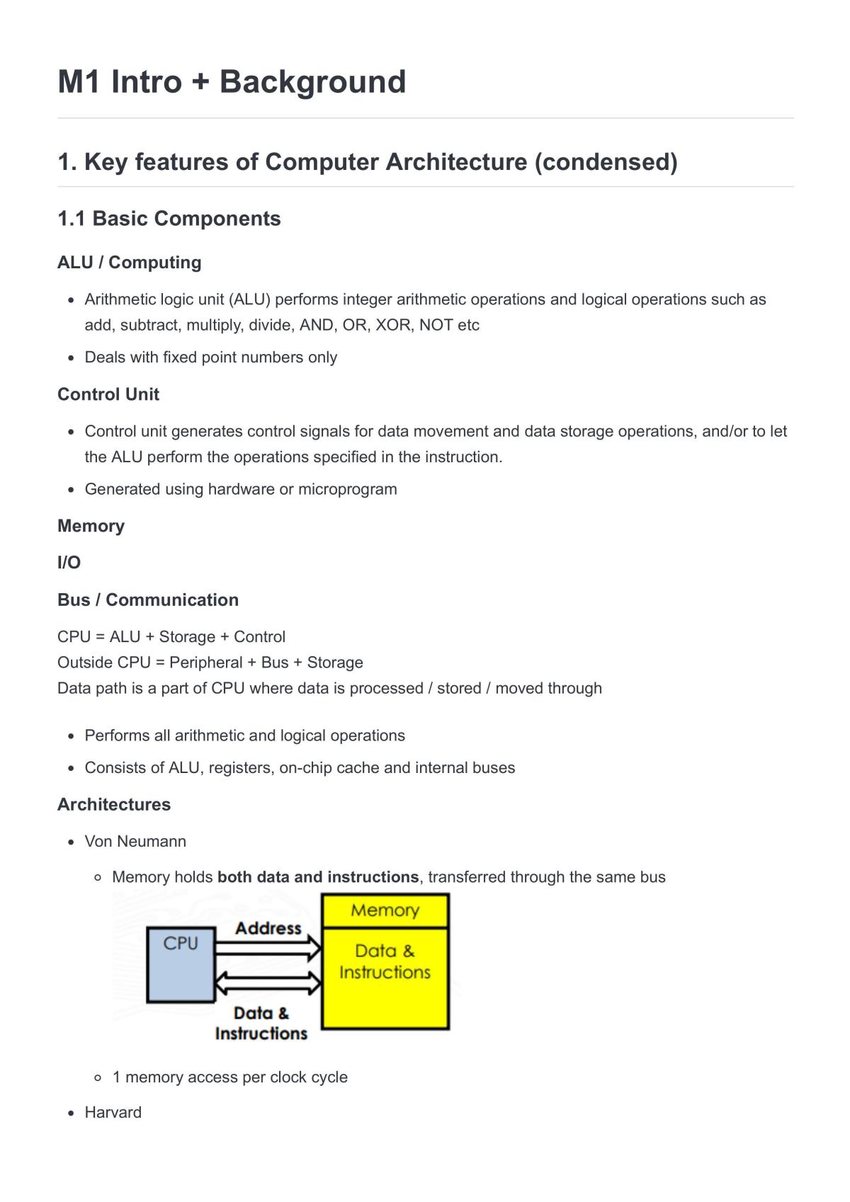 Summary Notes for CZ3001 - Page 1