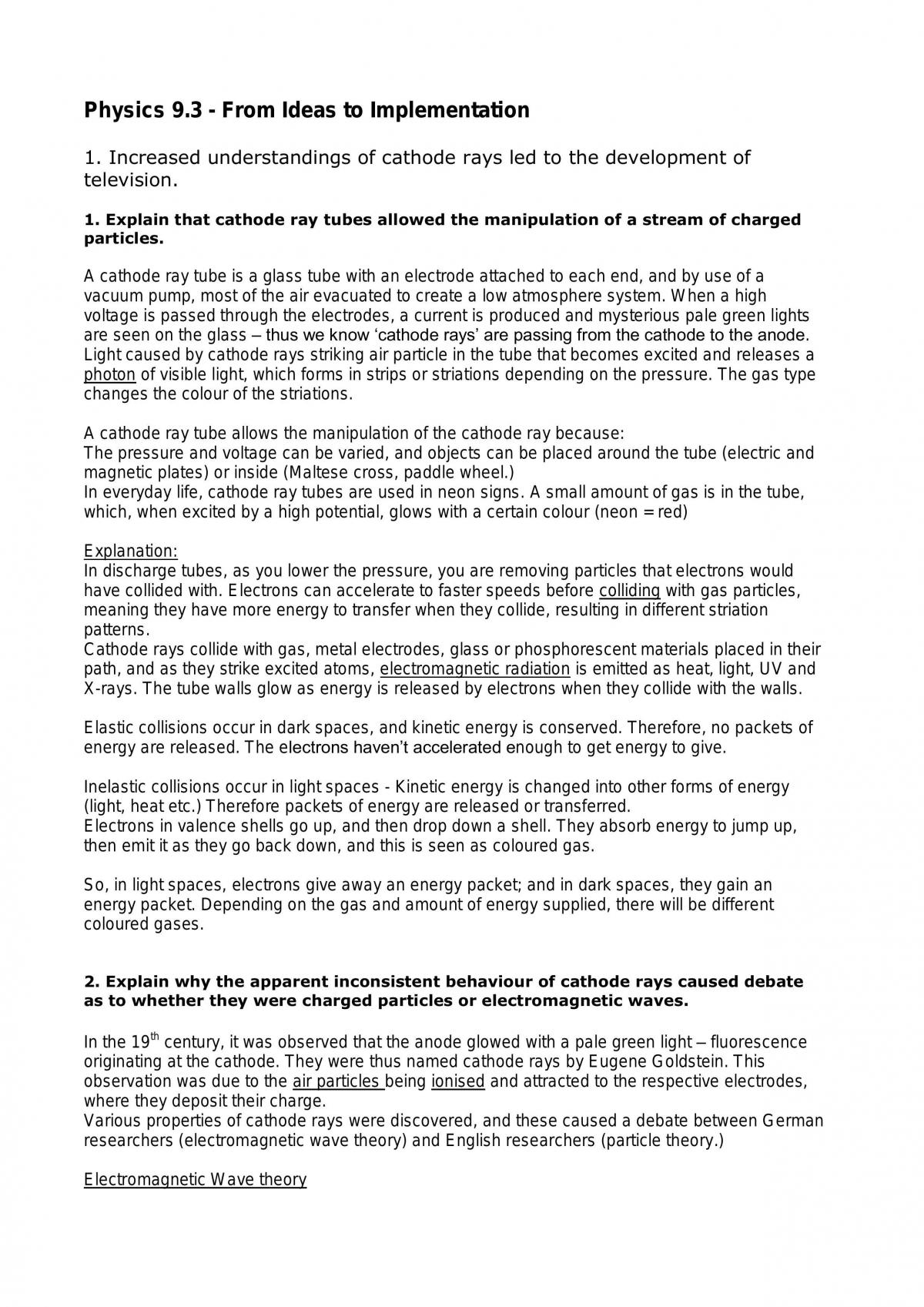 Complete Ideas to Implementation Study Notes  - Page 1