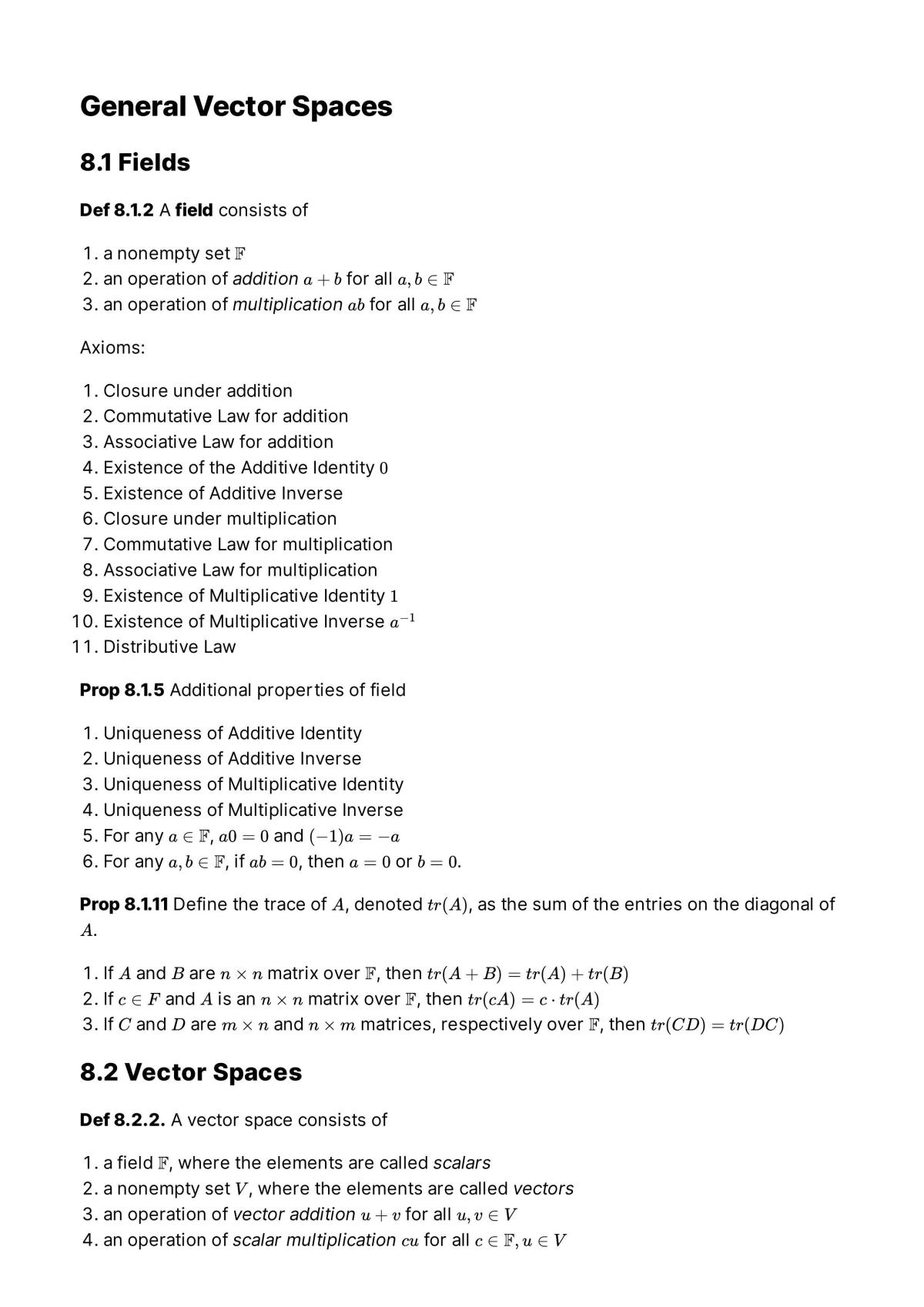 MA2101 Complete Notes  - Page 1