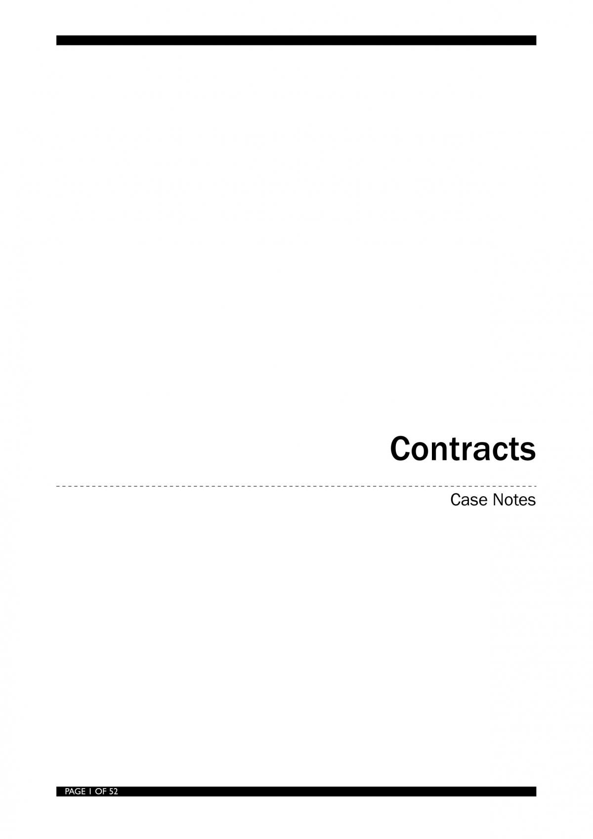 LAWS1015 Contract Case Database  - Page 1