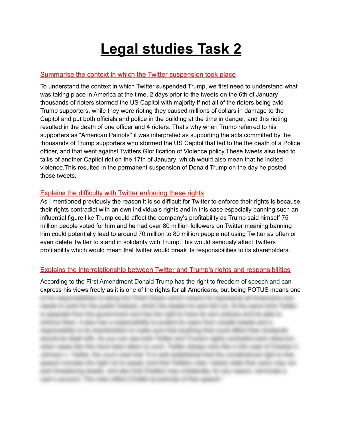 Explain the Difficulties with Enforcing Rights - Page 1
