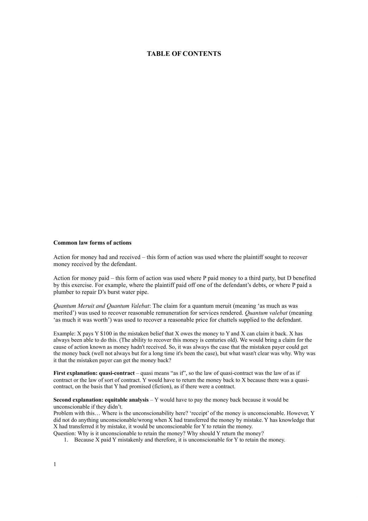 Advanced Private Law Notes - Page 1