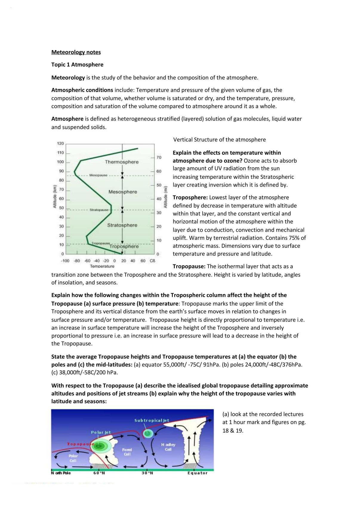 Aviation Meteorology Notes - Page 1