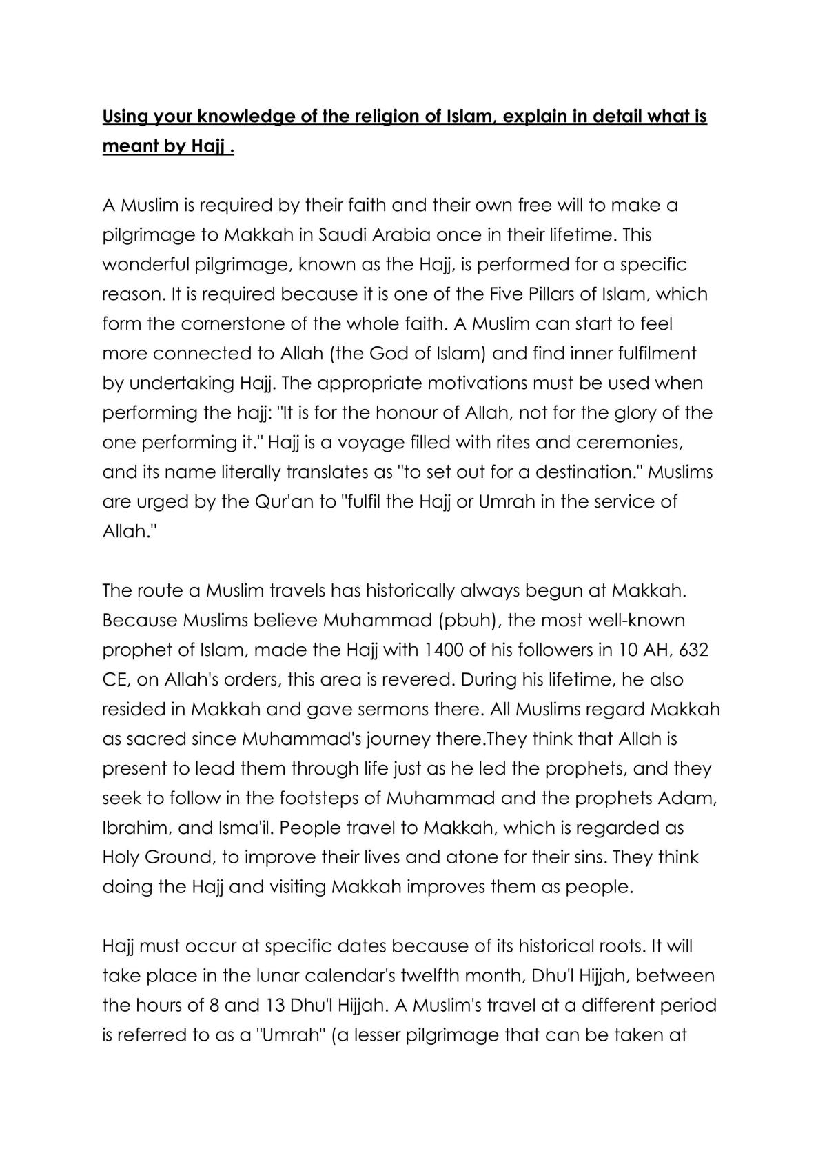 Explanation of Hajj - Page 1