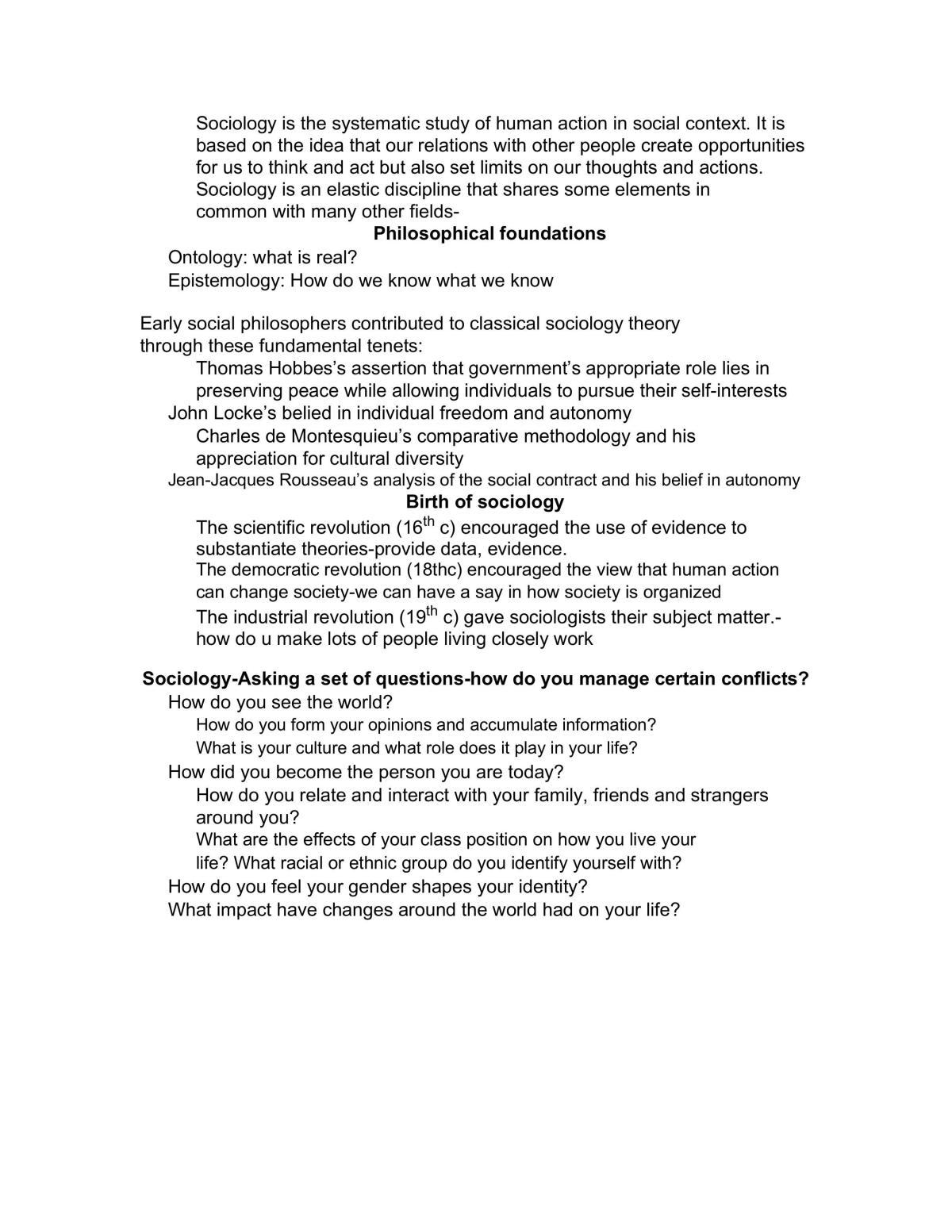 Complete Study Notes - SOC101 - Page 1