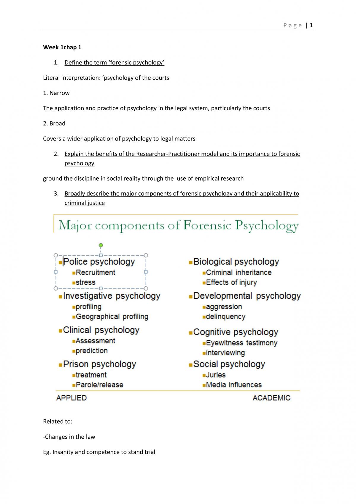 1010CCJ Study Notes  - Page 1