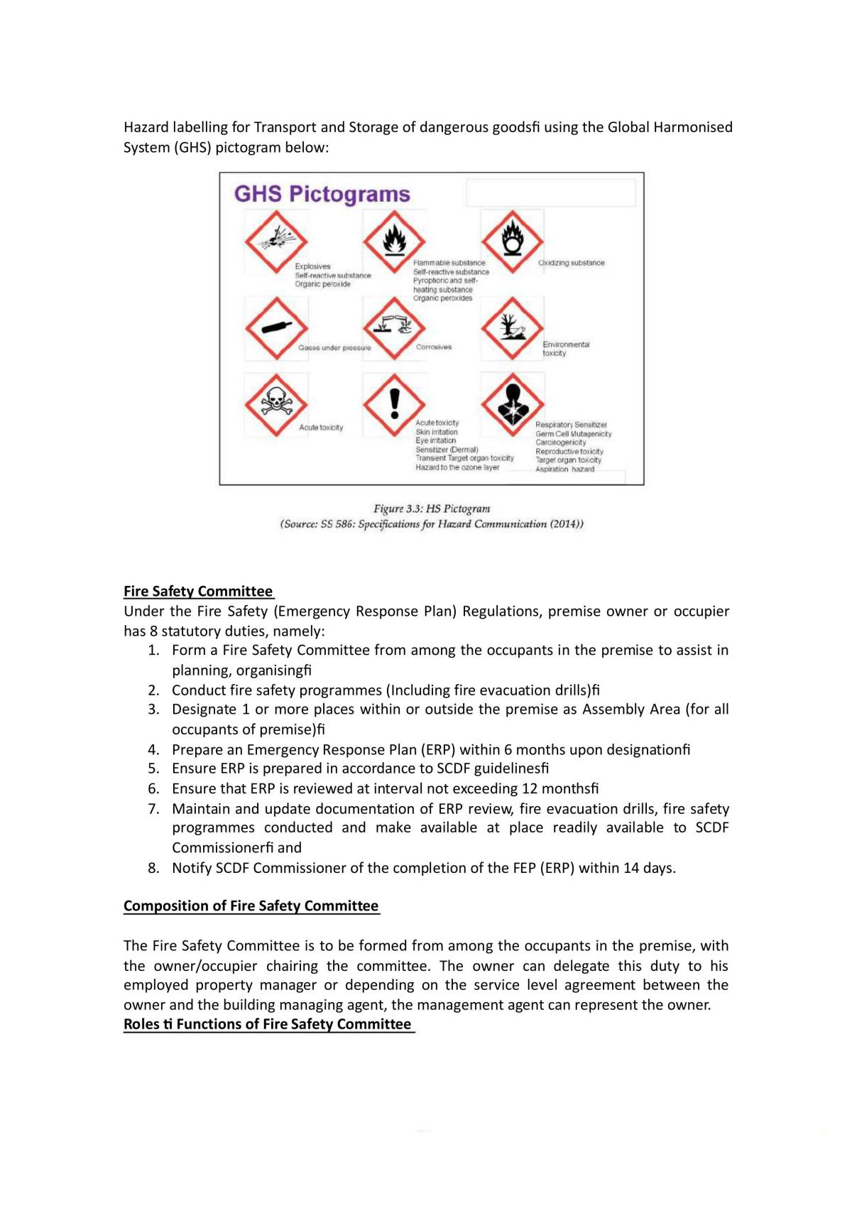 Fire Safety Management Study Notes - Page 1