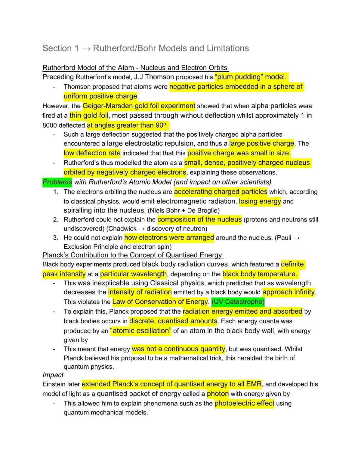 Notes on Quarks  - Page 1